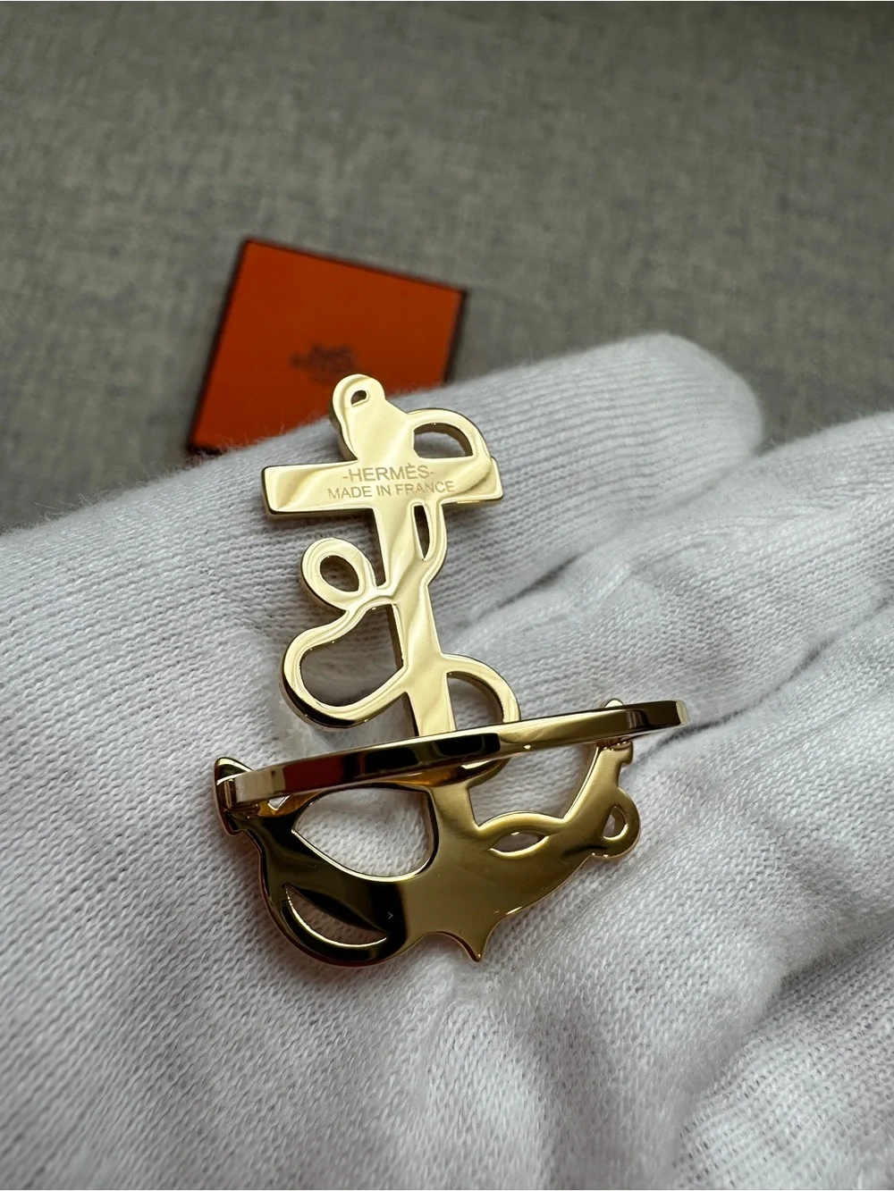 Hermes Ancre Marine scarf 70 ring